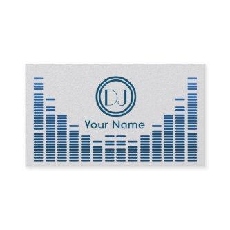 Dj equalizer music play blue shaded
