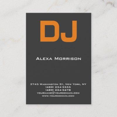 DJ Modern professional grey orange
