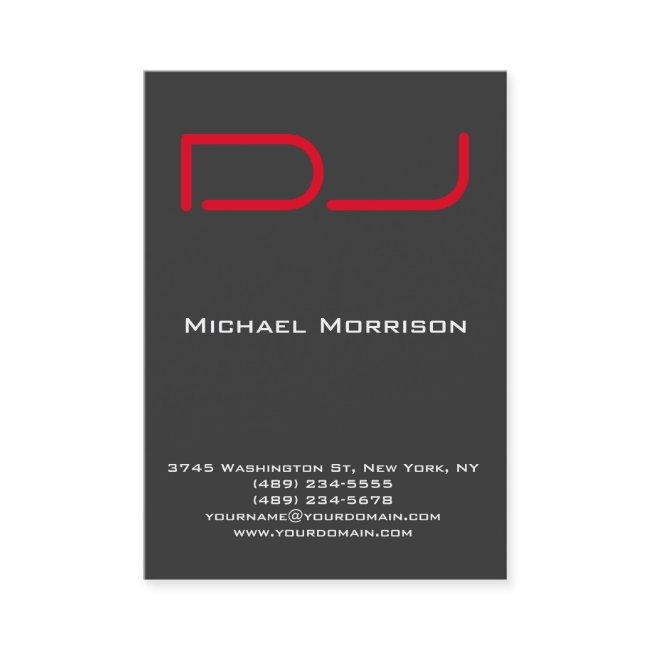 DJ Modern professional grey red