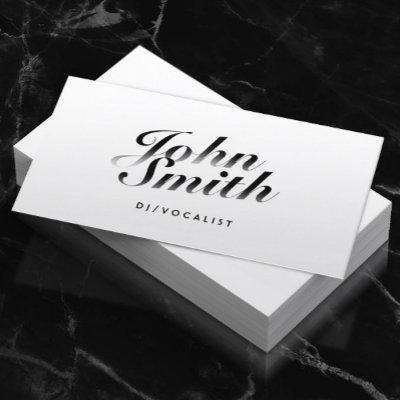 DJ Music Classy Calligraphic Bold Text Simple