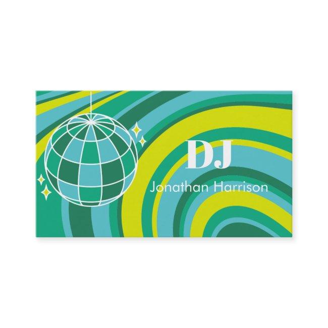 DJ Retro Groovy Wave Disco Ball Green