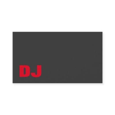DJ Stylish Grey Background Red Orange