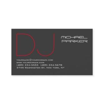 DJ Stylish Grey Background Red Professional
