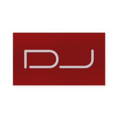 DJ Stylish Red Background Modern