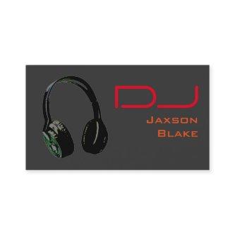 DJ Stylish Red Orange Grey Background Headphone