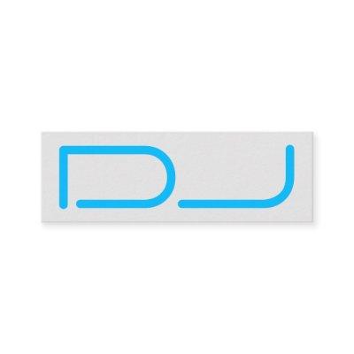 DJ tag giant stand out logo style