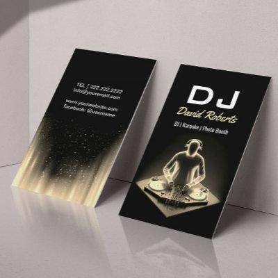 DJs Karaoke Modern Black Gold Music Event