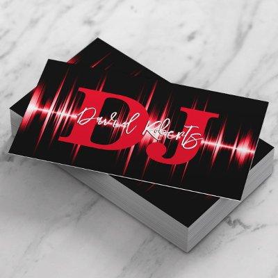 DJs Professional Sound Wave Bold Red