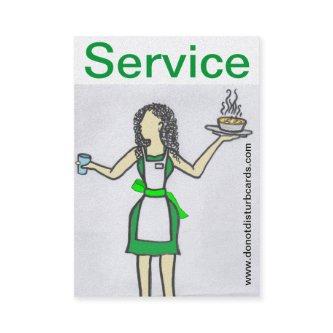 Do not Disturb Cards .Com (Waitress in control).
