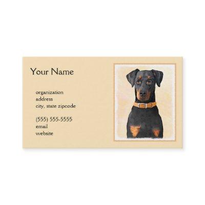 Doberman Pinscher Uncropped Painting Original Art
