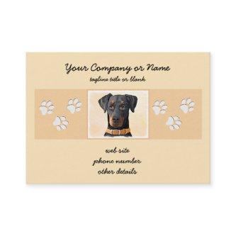 Doberman Pinscher Uncropped Painting Original Art