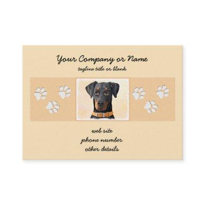 Doberman Pinscher Uncropped Painting Original Art