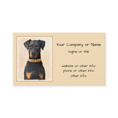 Doberman Pinscher Uncropped Painting Original Art