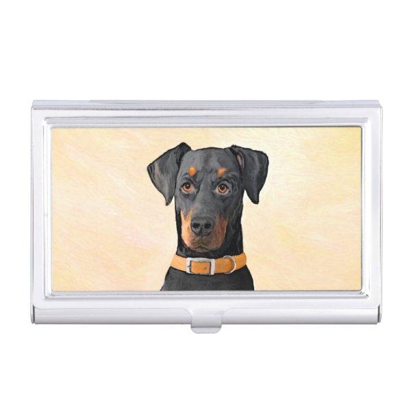 Doberman Pinscher Uncropped Painting Original Art  Case