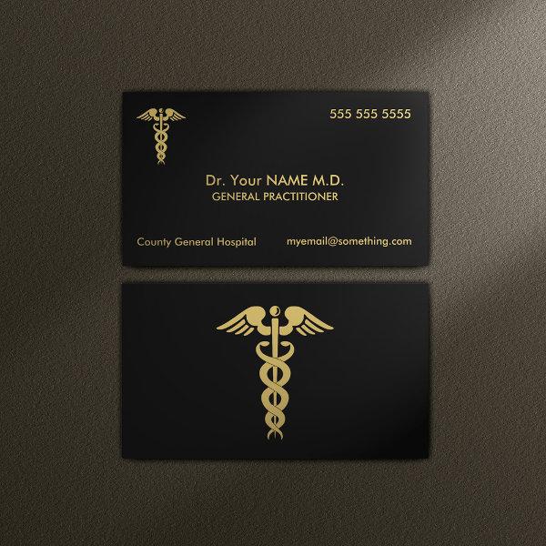 Doctor Caduceus Black and Gold