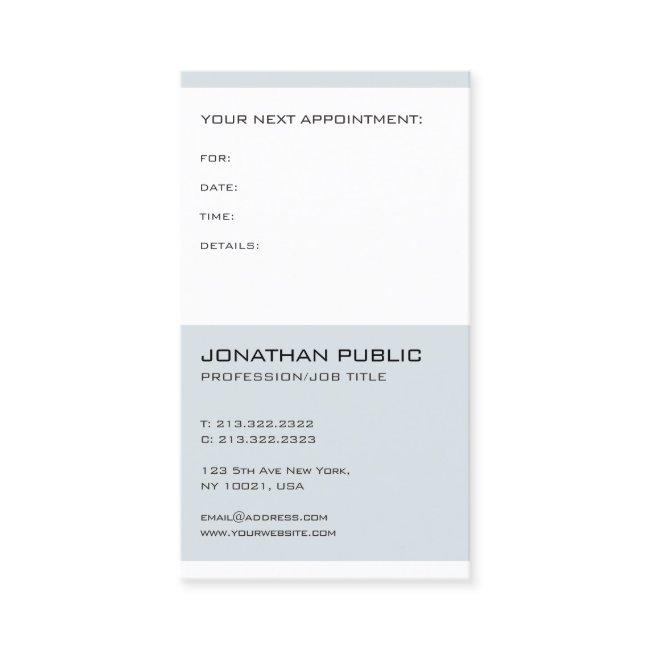 Doctor Dentist Elegant Modern Appointment Reminder