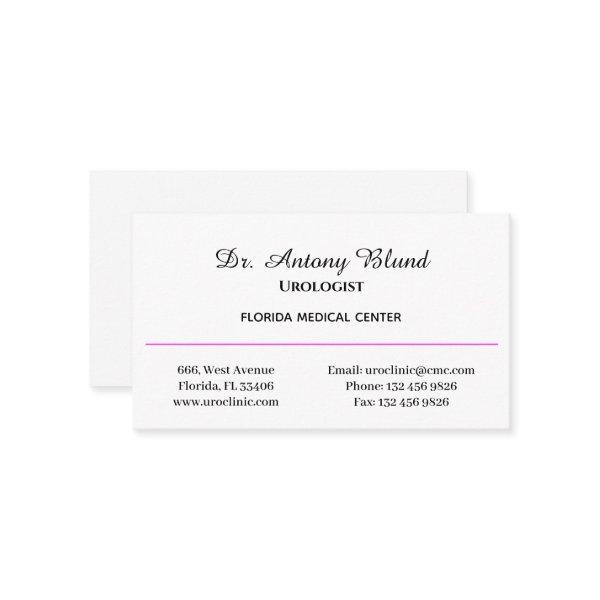 Doctor Urologist Simple Pink