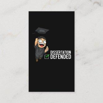 Doctorate Graduation Dissertation Defense PhD