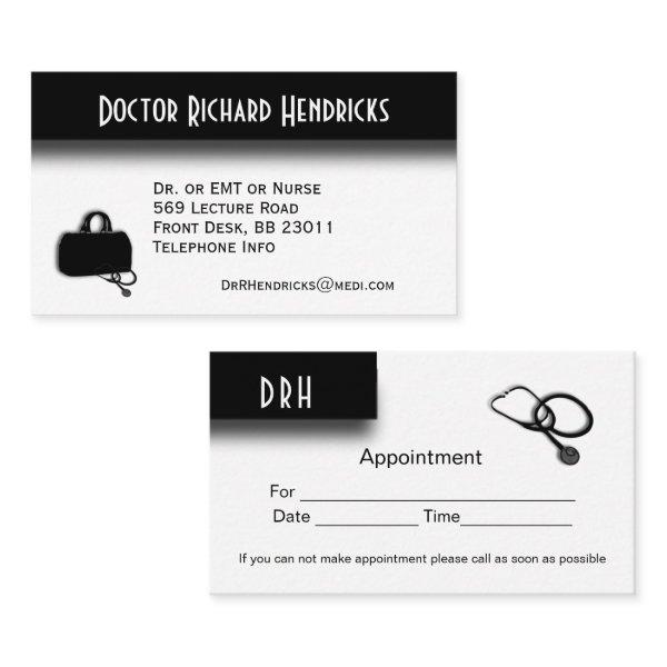 Doctors Office Appointment on Back