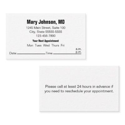 Doctors Office Black White Your Next Appointment