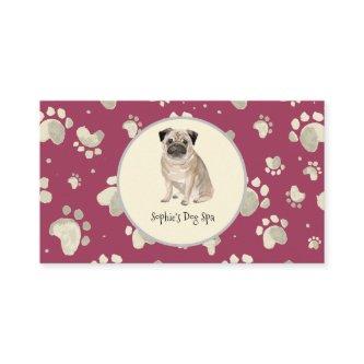 Dog And Bone Print Pattern Dog Grooming Spa