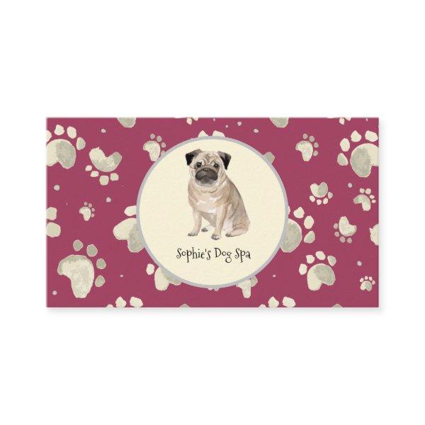 Dog And Bone Print Pattern Dog Grooming Spa