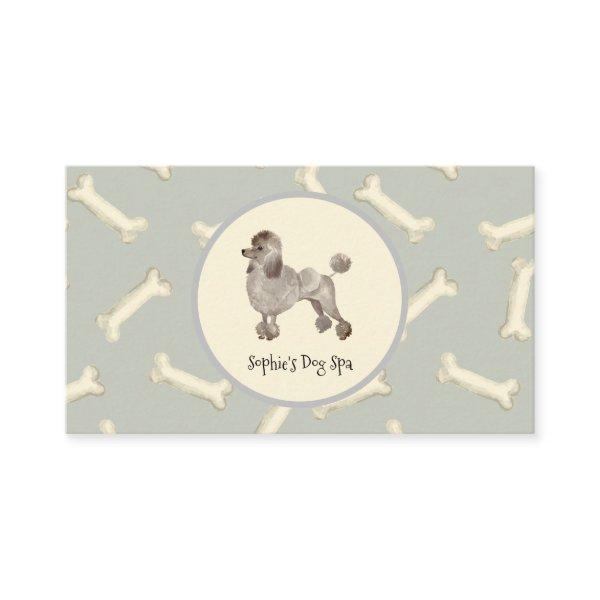 Dog And Bone Print Pattern Dog Grooming Spa