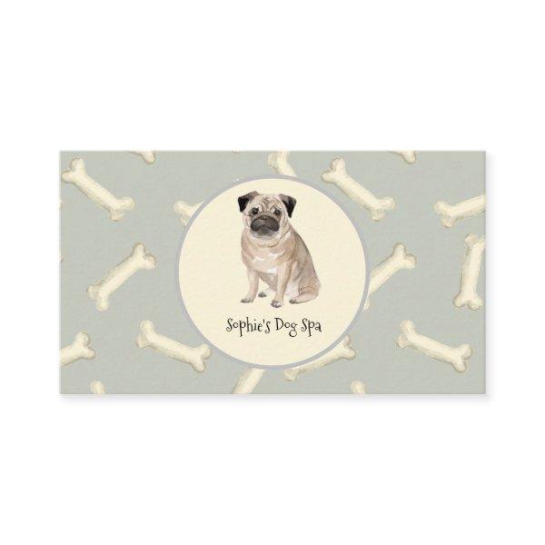 Dog And Bone Print Pattern Dog Grooming Spa