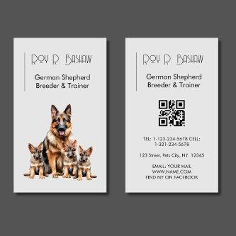 Dog Breeder Trainer German Shepherd Puppy QR Code