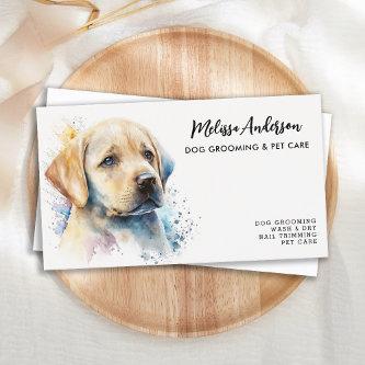 Dog Groomer Pet Sitter Yellow Labrador Cute Puppy