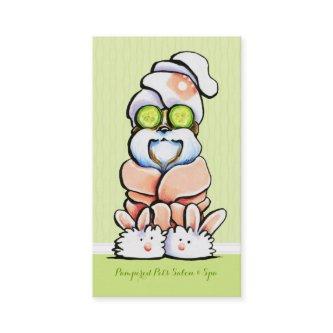 Dog Groomer Spa Robed Shih Tzu Cucumber