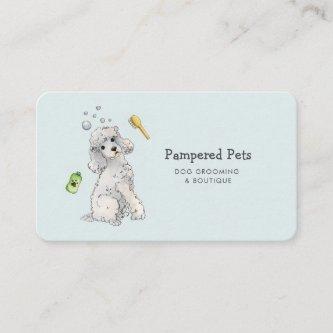 Dog grooming appointment card