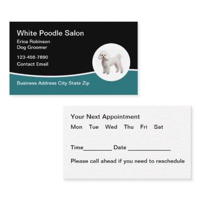 Dog Grooming Appointment Reminder Businesscards