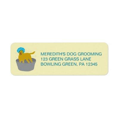 Dog Grooming Business Dog Groomers Personalized Label