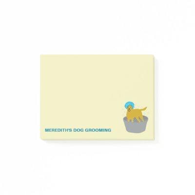 Dog Grooming Business Dog Groomers Personalized Post-it Notes