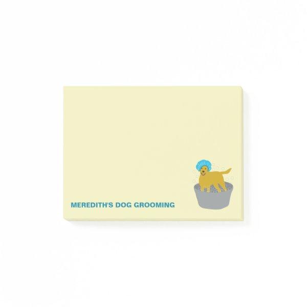 Dog Grooming Business Dog Groomers Personalized Post-it Notes