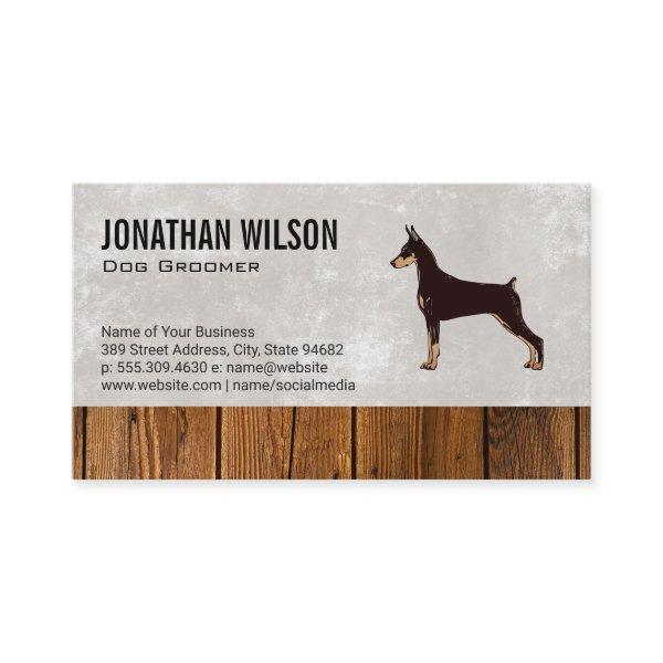 Dog Logo and Wood Trim