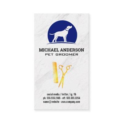 Dog Logo | Scissors and Comb