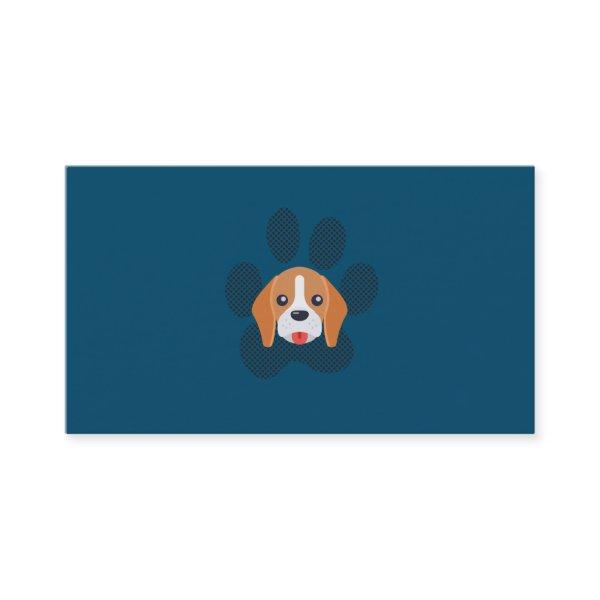 Dog Paw and Dog Logo