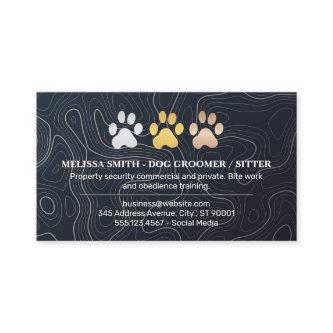 Dog Paw Prints Logo