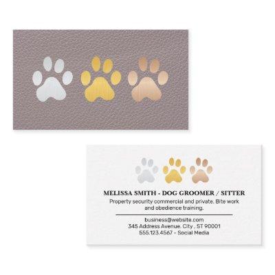 Dog Paws | Lux Leather Background