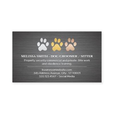 Dog Paws Metal Brushed