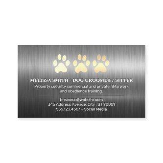 Dog Paws Metal Brushed