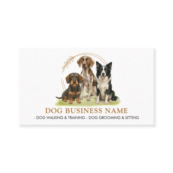 Dog Pet Sitter Boarding Groomer Walker Watercolor