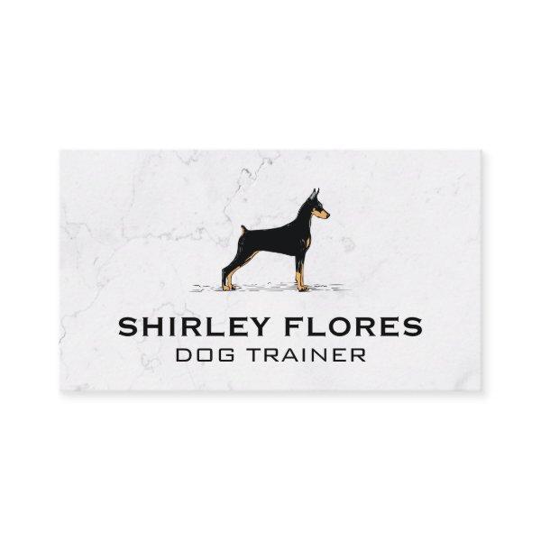 Dog Profile Image | White Marble Background