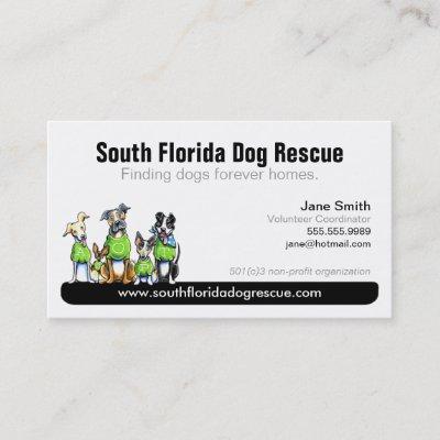 Dog Rescue Non Profit Black Tagline