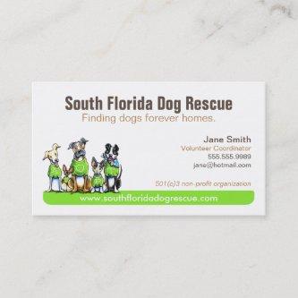 Dog Rescue Non Profit Green Tagline