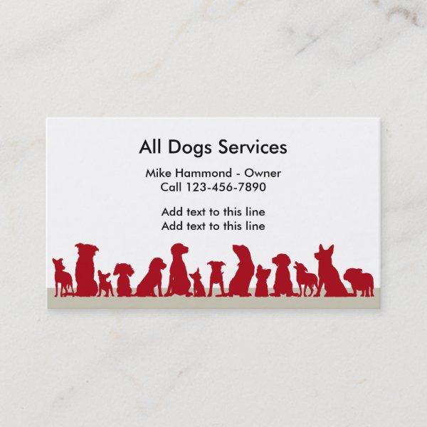 Dog Theme Busines Cards