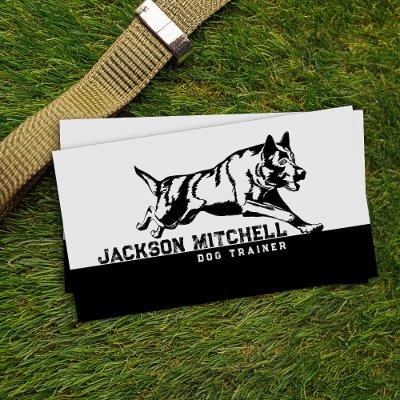 Dog trainer - K9 Trainer Black and white