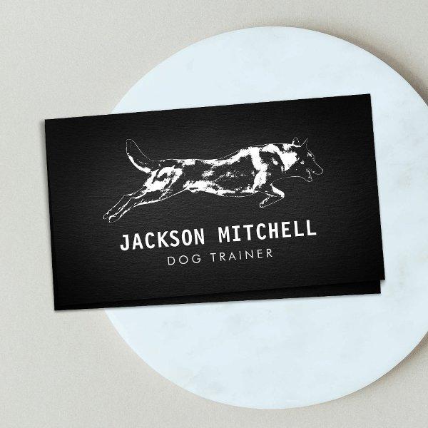 Dog trainer - K9 Trainer Black and white